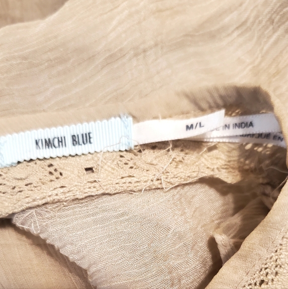 Kimchi Blue Floral Embroidered Cream Blouse - Picture 4 of 6